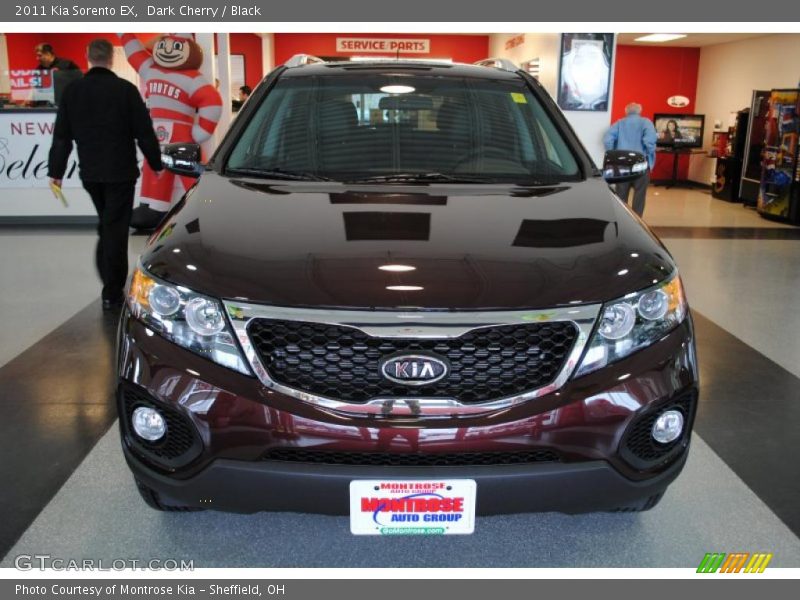 Dark Cherry / Black 2011 Kia Sorento EX