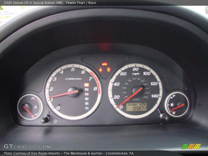 Pewter Pearl / Black 2005 Honda CR-V Special Edition 4WD
