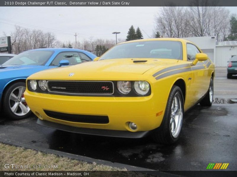 Detonator Yellow / Dark Slate Gray 2010 Dodge Challenger R/T Classic