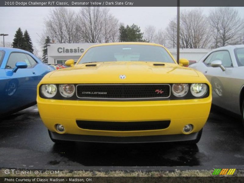 Detonator Yellow / Dark Slate Gray 2010 Dodge Challenger R/T Classic