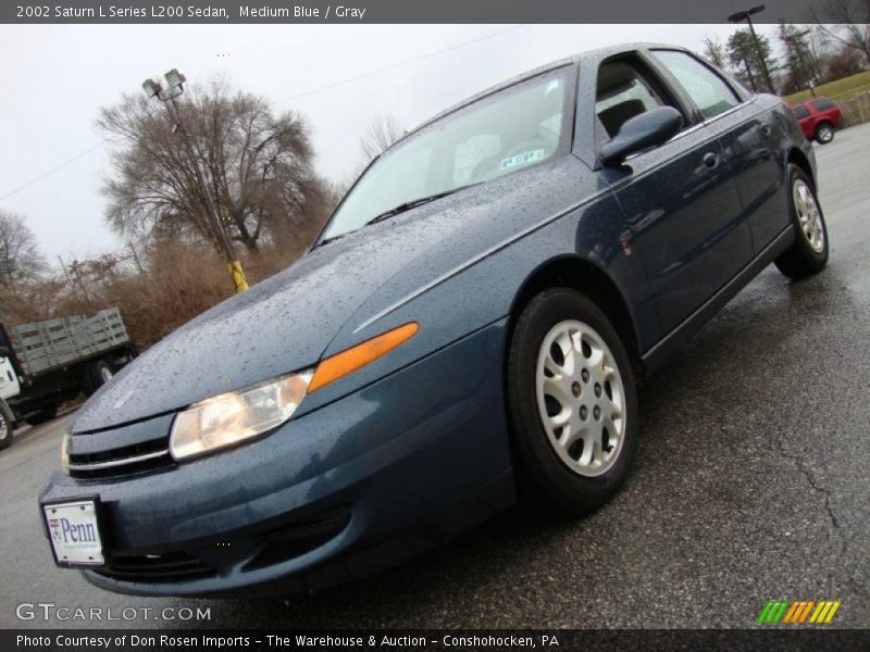 Medium Blue / Gray 2002 Saturn L Series L200 Sedan