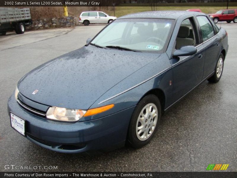 Medium Blue / Gray 2002 Saturn L Series L200 Sedan