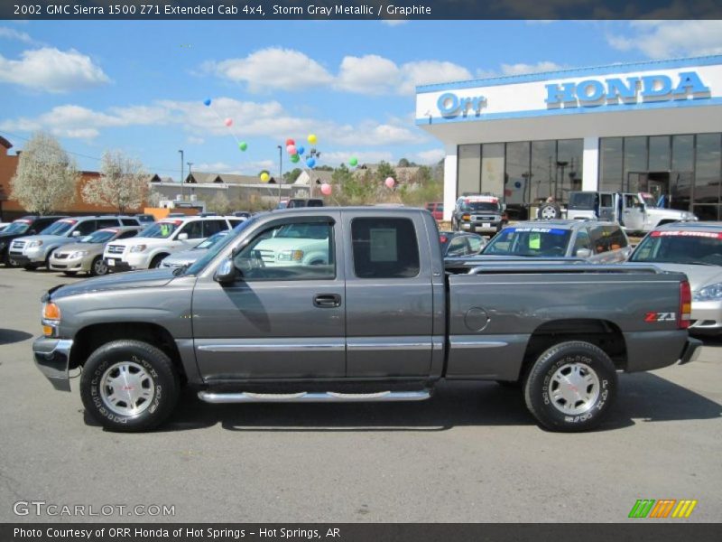 Storm Gray Metallic / Graphite 2002 GMC Sierra 1500 Z71 Extended Cab 4x4