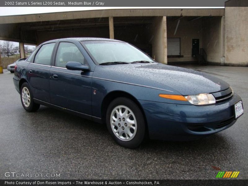 Medium Blue / Gray 2002 Saturn L Series L200 Sedan