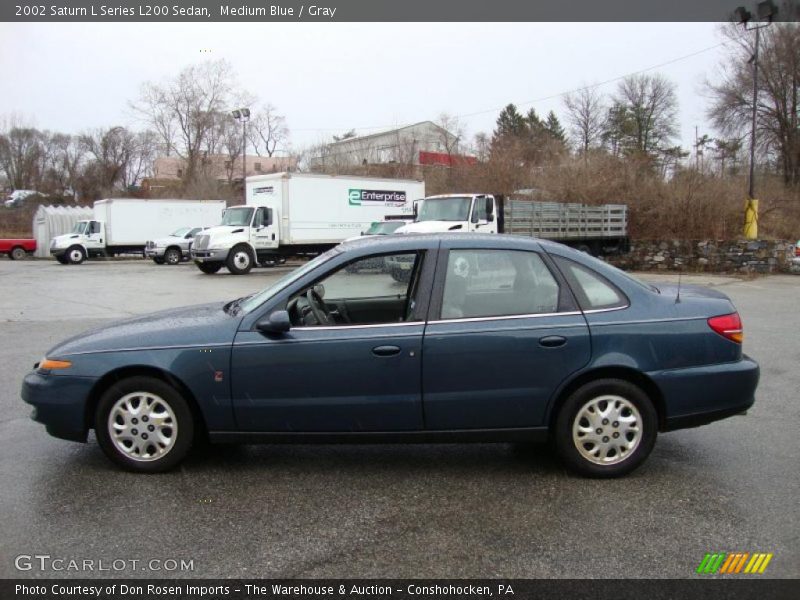 Medium Blue / Gray 2002 Saturn L Series L200 Sedan