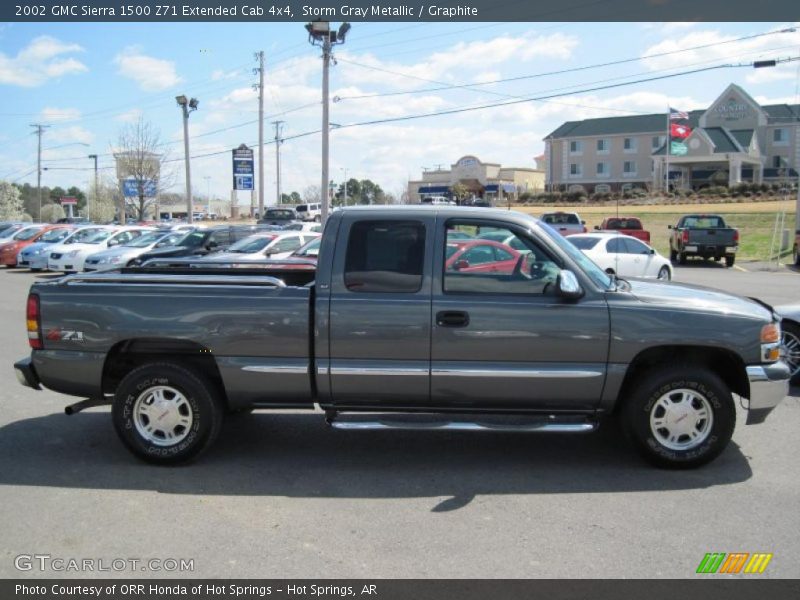 Storm Gray Metallic / Graphite 2002 GMC Sierra 1500 Z71 Extended Cab 4x4