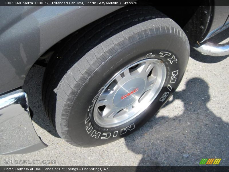 Storm Gray Metallic / Graphite 2002 GMC Sierra 1500 Z71 Extended Cab 4x4
