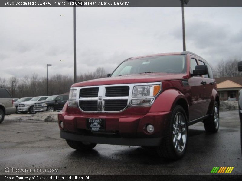 Inferno Red Crystal Pearl / Dark Slate Gray 2010 Dodge Nitro SE 4x4