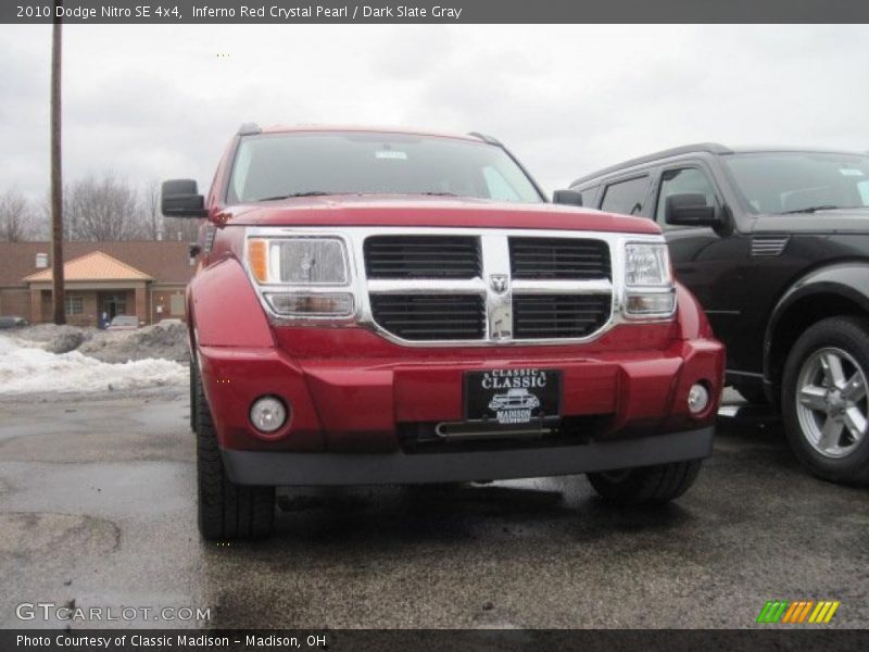 Inferno Red Crystal Pearl / Dark Slate Gray 2010 Dodge Nitro SE 4x4