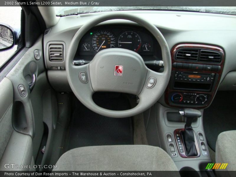 Medium Blue / Gray 2002 Saturn L Series L200 Sedan