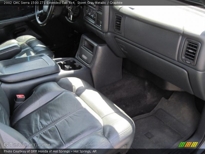 Storm Gray Metallic / Graphite 2002 GMC Sierra 1500 Z71 Extended Cab 4x4