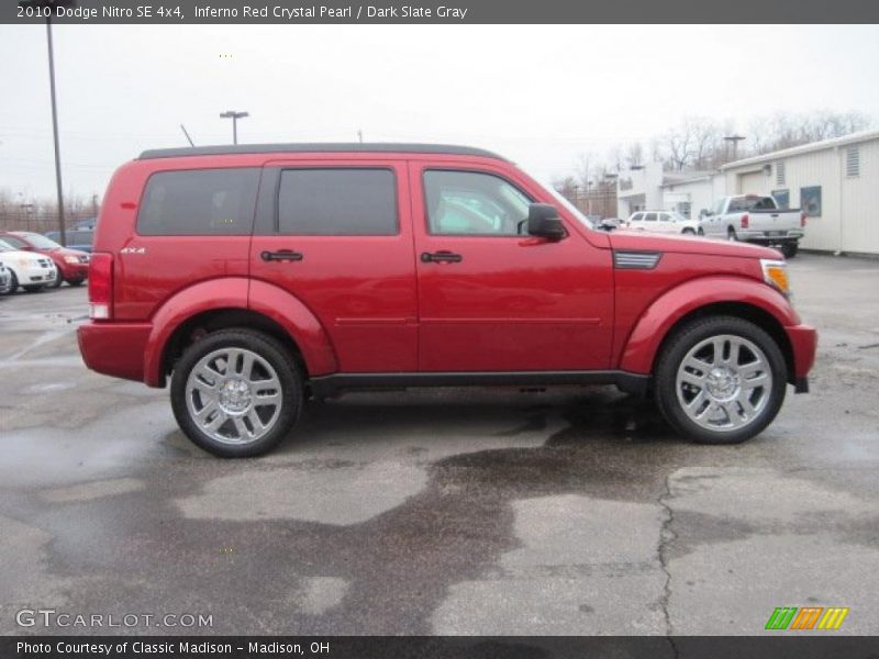 Inferno Red Crystal Pearl / Dark Slate Gray 2010 Dodge Nitro SE 4x4