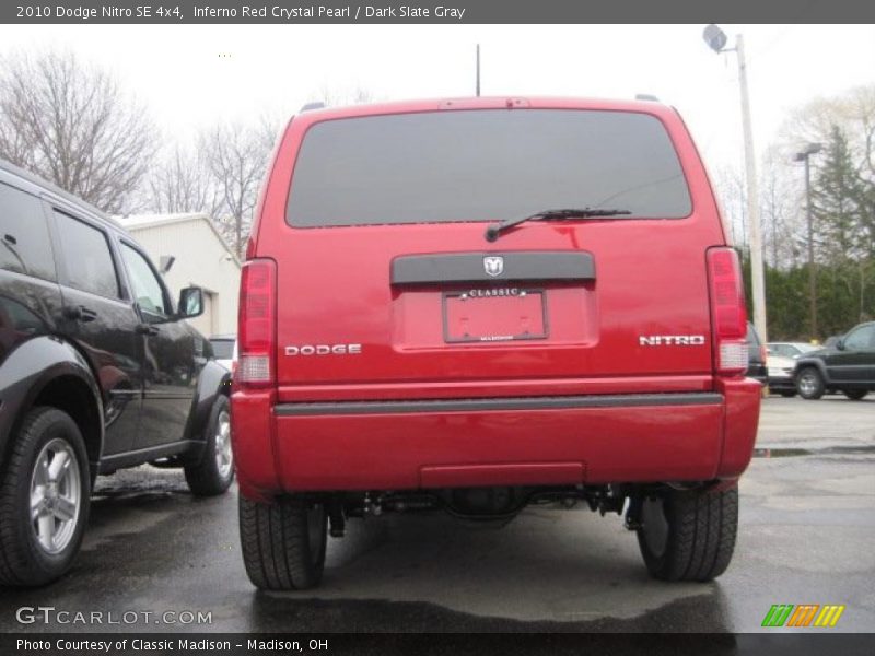 Inferno Red Crystal Pearl / Dark Slate Gray 2010 Dodge Nitro SE 4x4