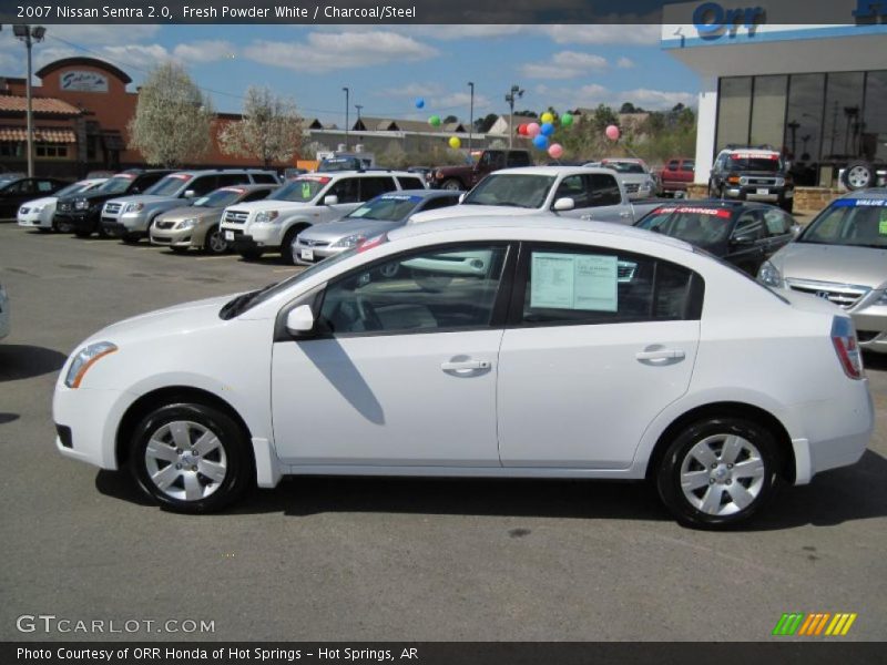 Fresh Powder White / Charcoal/Steel 2007 Nissan Sentra 2.0