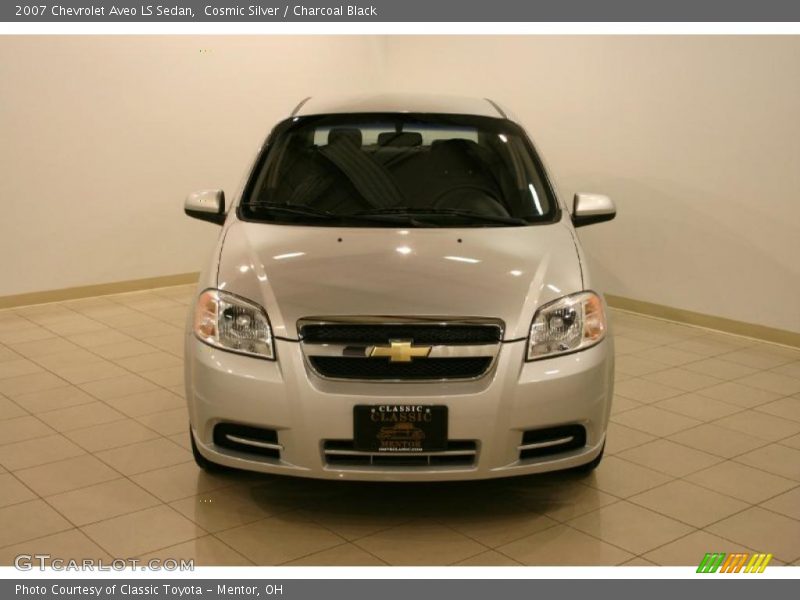 Cosmic Silver / Charcoal Black 2007 Chevrolet Aveo LS Sedan