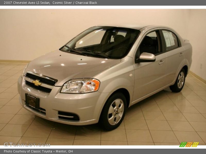 Cosmic Silver / Charcoal Black 2007 Chevrolet Aveo LS Sedan