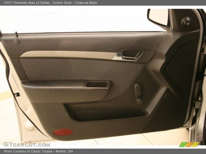 Cosmic Silver / Charcoal Black 2007 Chevrolet Aveo LS Sedan