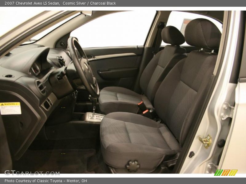 Cosmic Silver / Charcoal Black 2007 Chevrolet Aveo LS Sedan