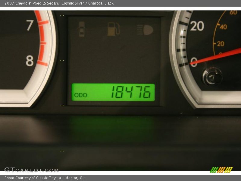 Cosmic Silver / Charcoal Black 2007 Chevrolet Aveo LS Sedan