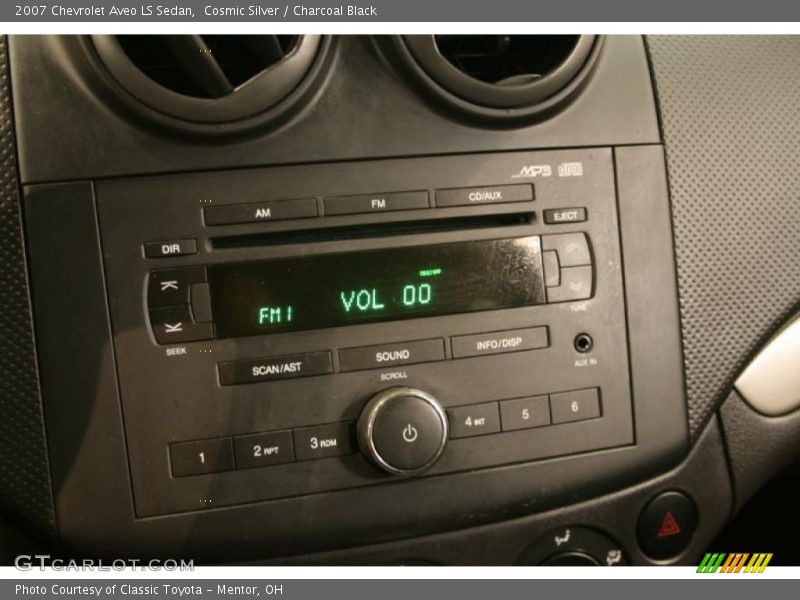 Cosmic Silver / Charcoal Black 2007 Chevrolet Aveo LS Sedan