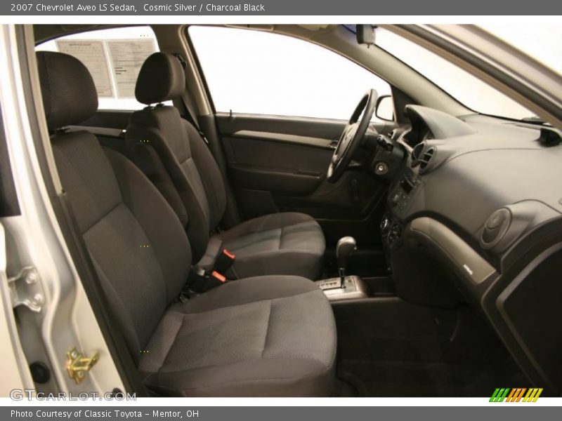 Cosmic Silver / Charcoal Black 2007 Chevrolet Aveo LS Sedan