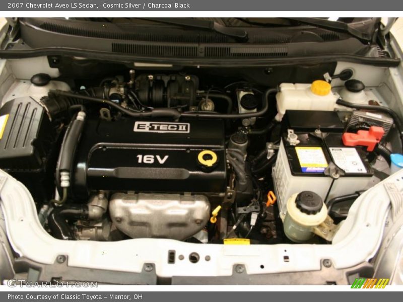 Cosmic Silver / Charcoal Black 2007 Chevrolet Aveo LS Sedan