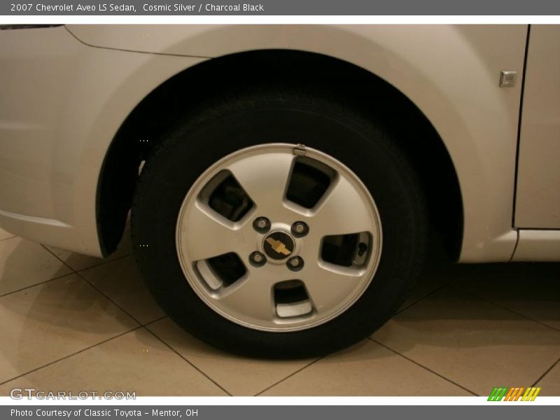 Cosmic Silver / Charcoal Black 2007 Chevrolet Aveo LS Sedan