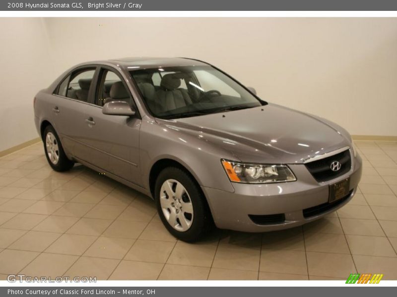 Bright Silver / Gray 2008 Hyundai Sonata GLS