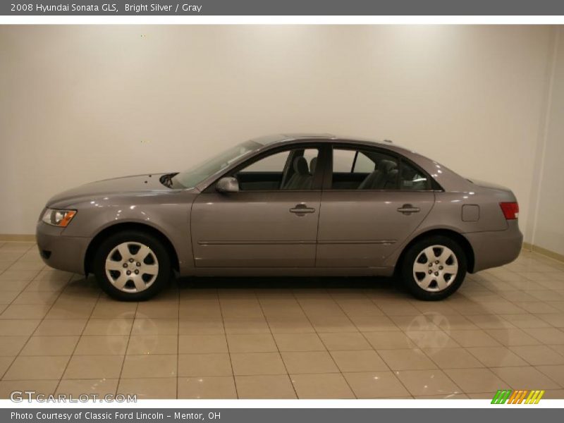 Bright Silver / Gray 2008 Hyundai Sonata GLS