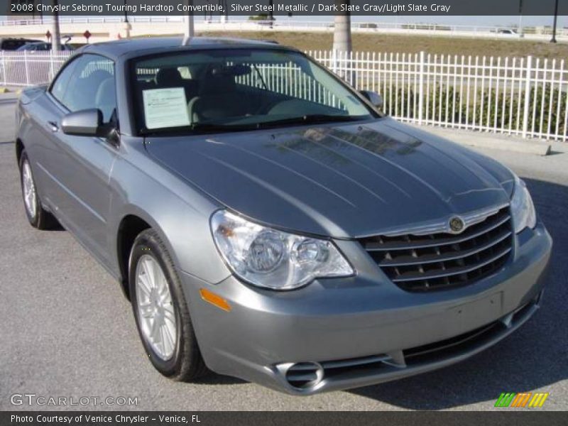 Silver Steel Metallic / Dark Slate Gray/Light Slate Gray 2008 Chrysler Sebring Touring Hardtop Convertible