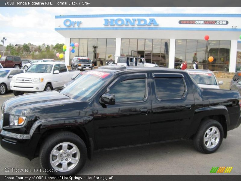 Formal Black / Gray 2008 Honda Ridgeline RTL