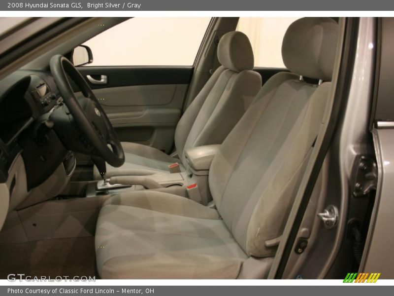 Bright Silver / Gray 2008 Hyundai Sonata GLS