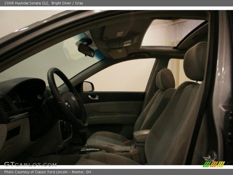 Bright Silver / Gray 2008 Hyundai Sonata GLS