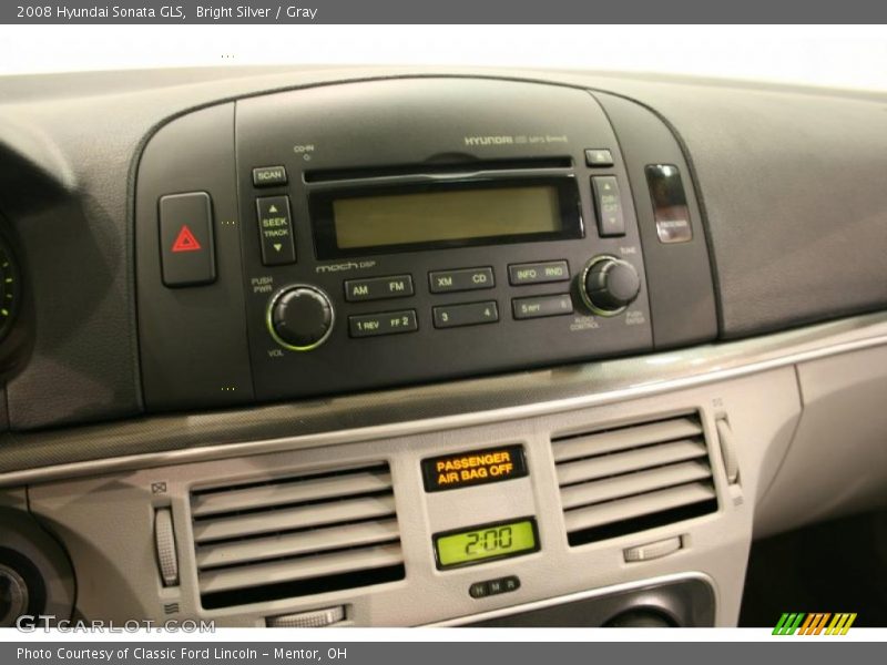 Bright Silver / Gray 2008 Hyundai Sonata GLS