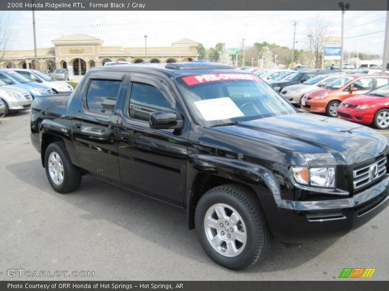 Formal Black / Gray 2008 Honda Ridgeline RTL