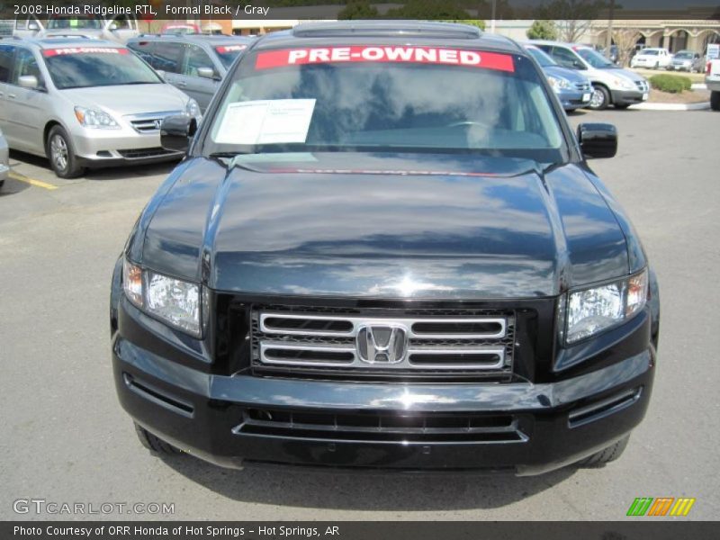 Formal Black / Gray 2008 Honda Ridgeline RTL
