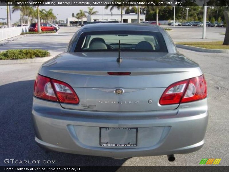 Silver Steel Metallic / Dark Slate Gray/Light Slate Gray 2008 Chrysler Sebring Touring Hardtop Convertible