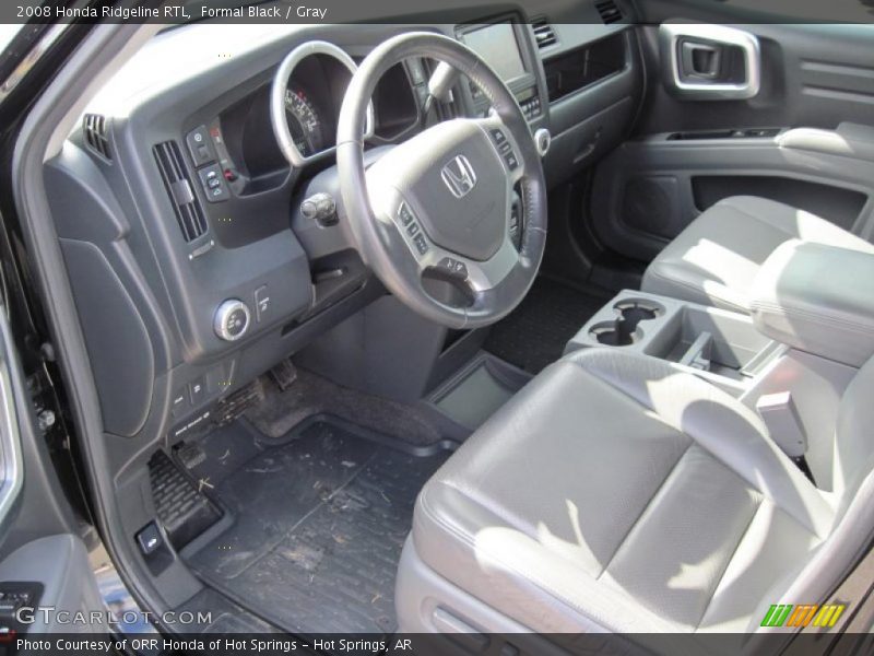 Formal Black / Gray 2008 Honda Ridgeline RTL