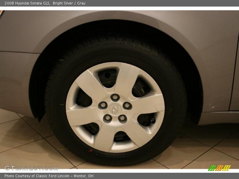 Bright Silver / Gray 2008 Hyundai Sonata GLS