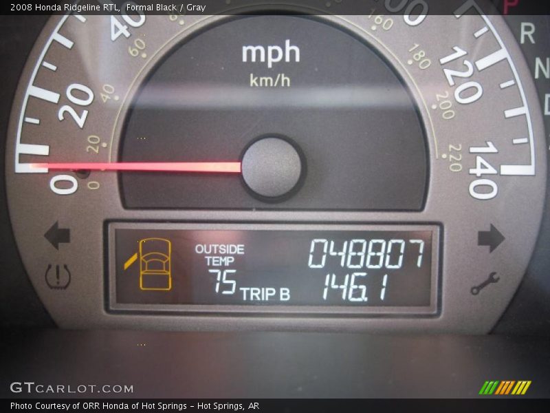 Formal Black / Gray 2008 Honda Ridgeline RTL