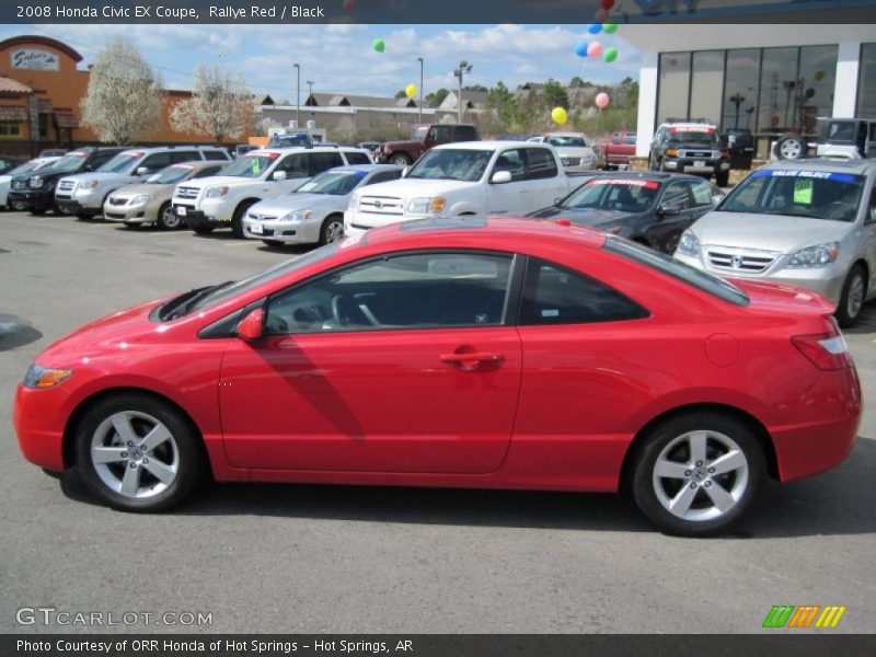 Rallye Red / Black 2008 Honda Civic EX Coupe