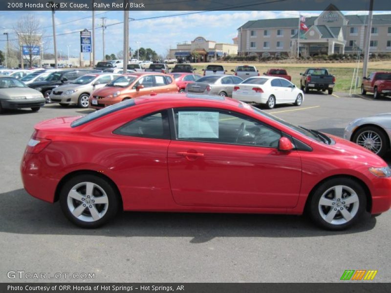 Rallye Red / Black 2008 Honda Civic EX Coupe