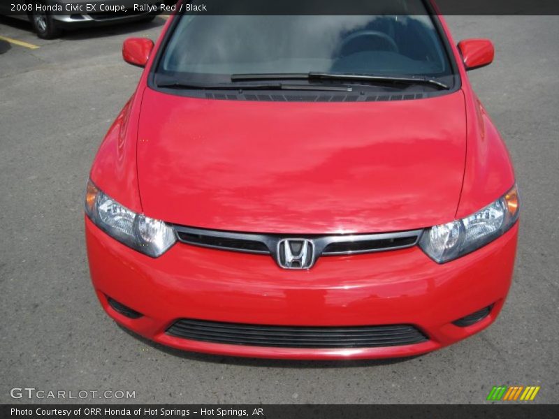 Rallye Red / Black 2008 Honda Civic EX Coupe