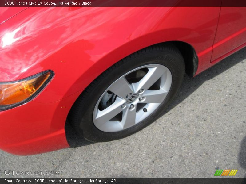 Rallye Red / Black 2008 Honda Civic EX Coupe
