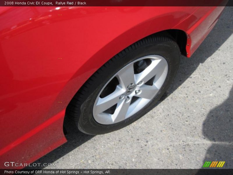 Rallye Red / Black 2008 Honda Civic EX Coupe