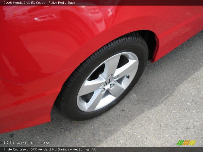 Rallye Red / Black 2008 Honda Civic EX Coupe