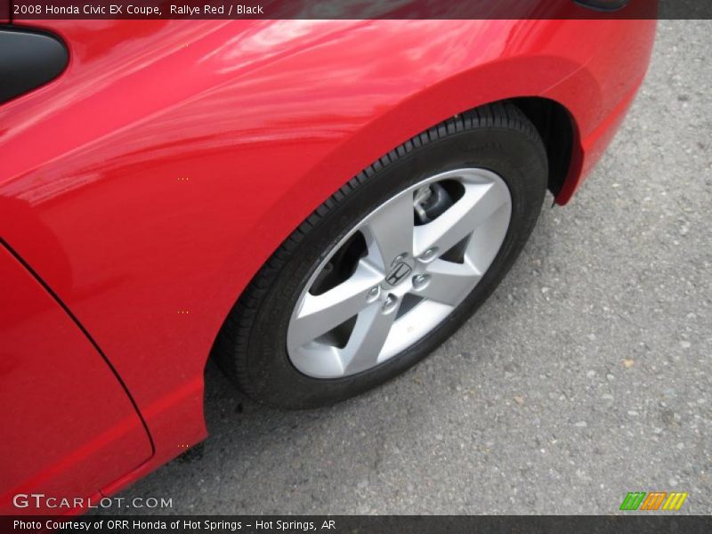 Rallye Red / Black 2008 Honda Civic EX Coupe