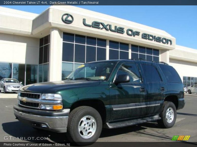 Dark Green Metallic / Tan/Neutral 2004 Chevrolet Tahoe LT 4x4