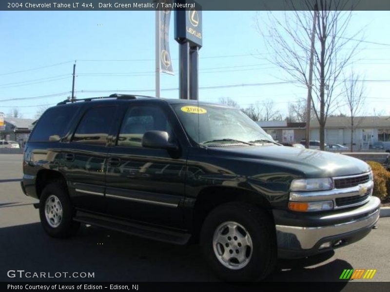 Dark Green Metallic / Tan/Neutral 2004 Chevrolet Tahoe LT 4x4