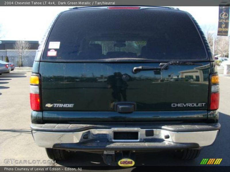Dark Green Metallic / Tan/Neutral 2004 Chevrolet Tahoe LT 4x4